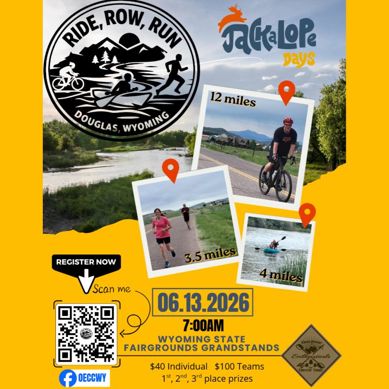 Ride Row Run Douglas Wyoming