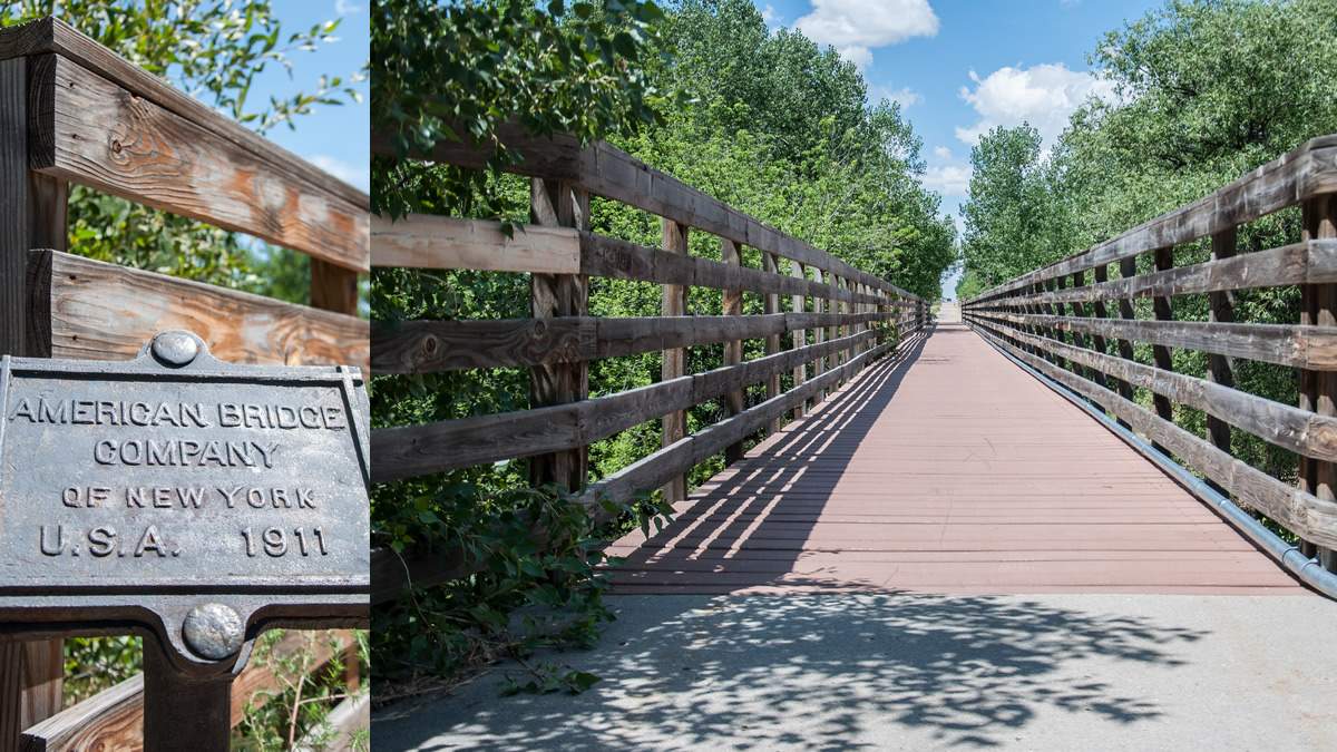 Historic bridge at Glenrock Town Park