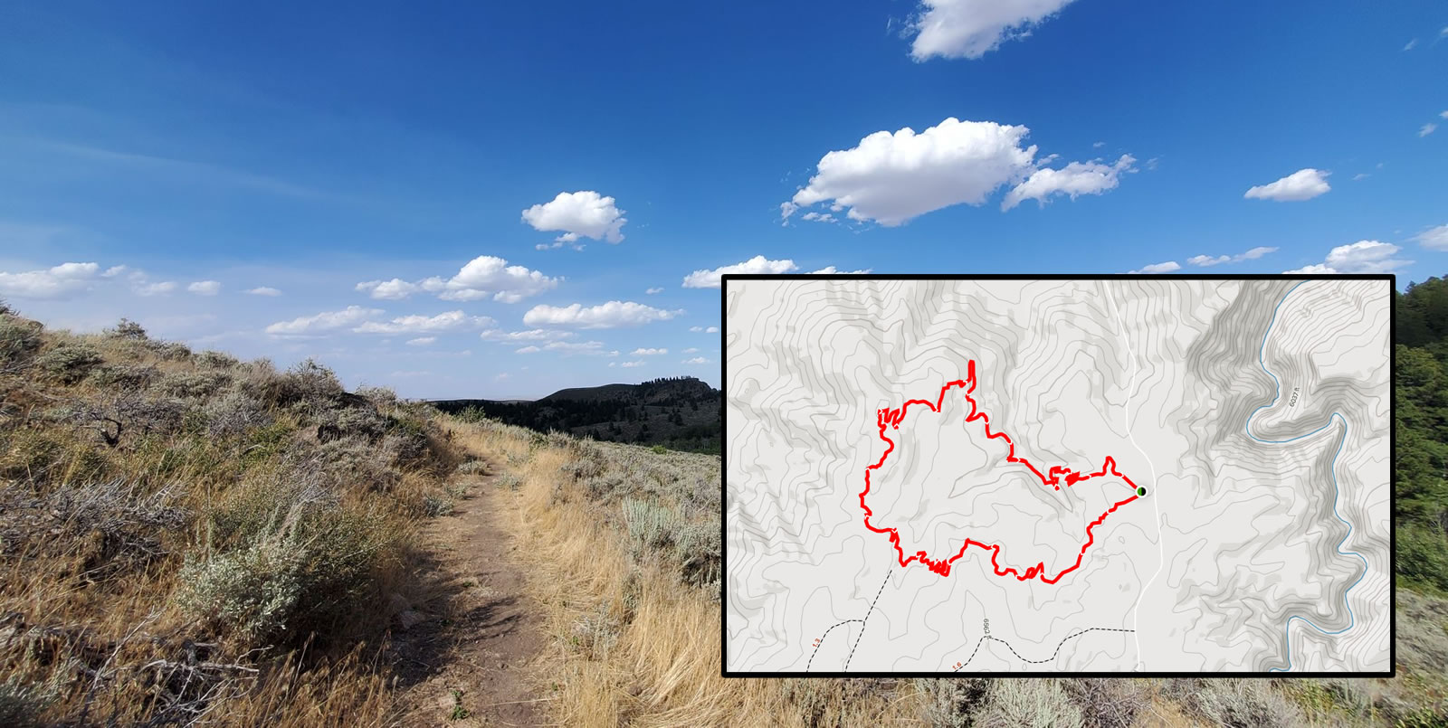 Duncan Ranch trails near Douglas, Wyoming